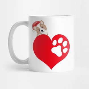 i love dog merry christmas day holiday theme edition design Mug